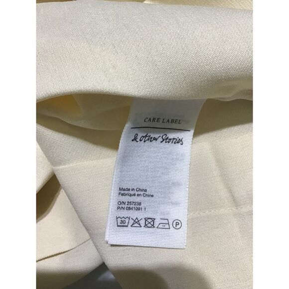 Stockholm Atelier Cream Knee-Length Dress MED - Picture 10 of 11